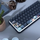 Moonlight Lotus Pond 104+34 / 54 Cherry Profile Keycap Set Cherry MX PBT Dye-subbed for Mechanical Gaming Keyboard